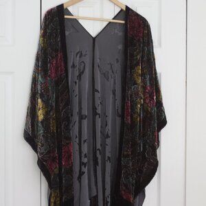 Velvet Fringe Shawl
